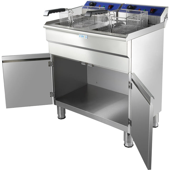 Commercial Fryer Double Electric 32 Litre 10k W Free Standing |  Hef162 C