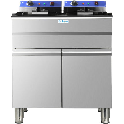 Commercial Fryer Double Electric 32 Litre 10k W Free Standing |  Hef162 C