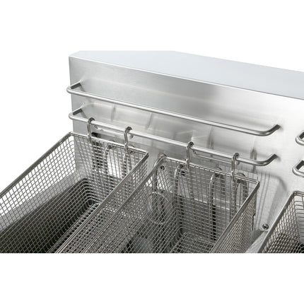 Commercial Fryer Double Electric 2x30 Litre 20k W Free Standing |  Hef262