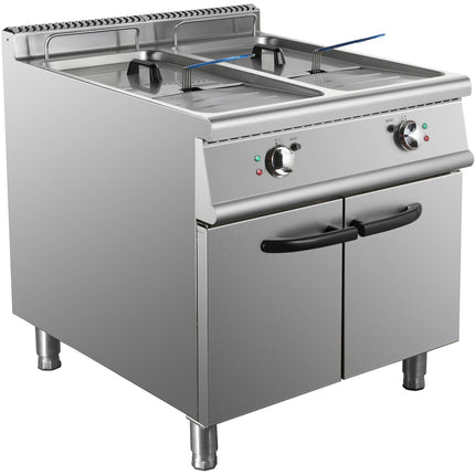 Commercial Electric Fryer Double Tank 2x28 Litres |  Hef908 A