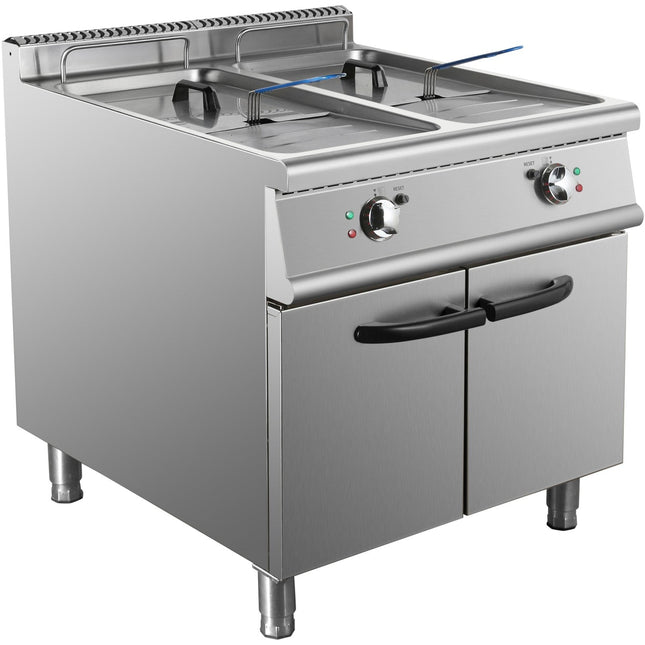Commercial Electric Fryer Double Tank 2x28 Litres |  Hef908 A