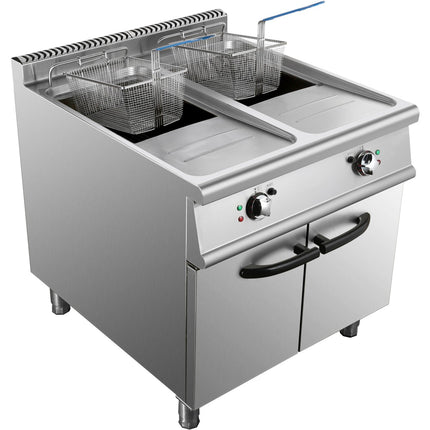 Commercial Electric Fryer Double Tank 2x28 Litres |  Hef908 A