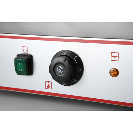 Heavy Duty Twin Xl Panini Contact Grill Ribbed 4.4k W Dual Zone |  Heg813 E