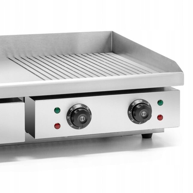 Commercial Griddle Smooth/Ribbed 730x470x240mm 4.4k W Electric |  Heg822