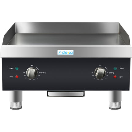 Commercial Griddle Smooth 610x620x360mm 8k W Electric |  Heg824