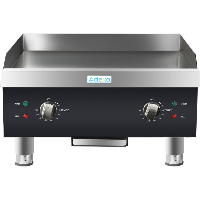 Commercial Griddle Smooth 610x620x360mm 8k W Electric |  Heg824