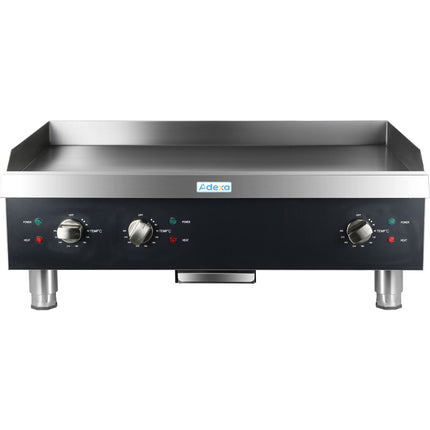 Commercial Griddle Smooth 915x620x360mm 12k W Electric |  Heg836