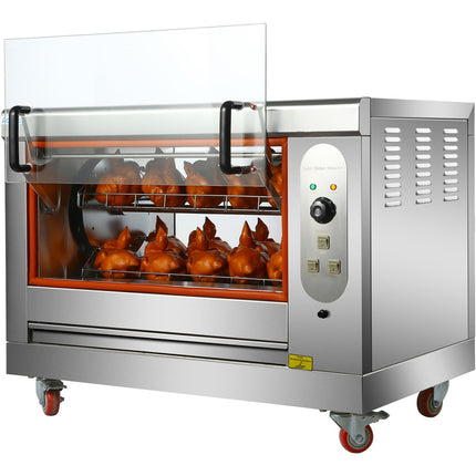 Professional Chicken Rotisserie Oven Electric 4 Baskets 12 16 Chickens |  Hej268