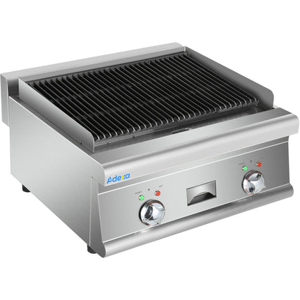 Commercial Electric Lava Rock Grill 2 Zones 4.8k W Countertop | Hel607