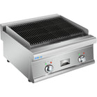 Commercial Electric Lava Rock Grill 2 Zones 4.8k W Countertop | Hel607