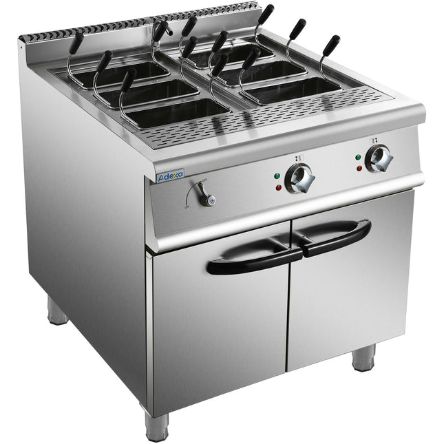 Professional Pasta Cooker 40 Litres Electric 18k W Floor Standing With Cabinet Base 900mm Depth |  Hen915 A