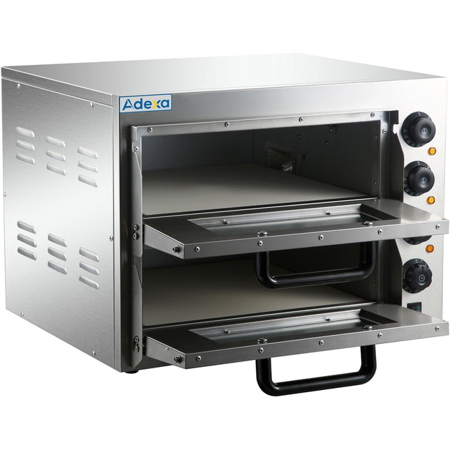 Electric Pizza Oven 4+4 Pizzas Of 8'' |  Hep2 St