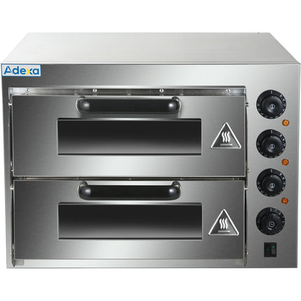 Electric Pizza Oven 4+4 Pizzas Of 8'' |  Hep2 St