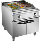 Professional Electric Griddle With Cabinet Base 12k W Smooth/Ribbed 900mm Depth | Her906 A