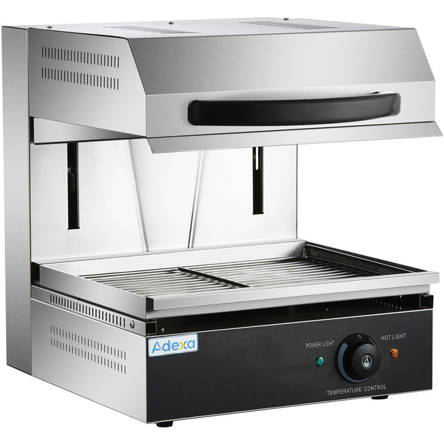 Commercial Lift Salamander Grill 2.8k W 434x314mm Adjustable Height |  Hes450
