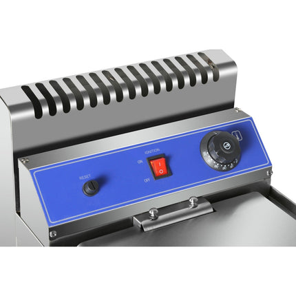 Professional Single Basket Free Standing Gas Fryer Single Tank 18 Litres| Hgf181 C