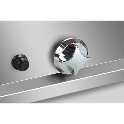 Commercial Gas Lava Rock Grill 2 Zones Countertop | Hgl607