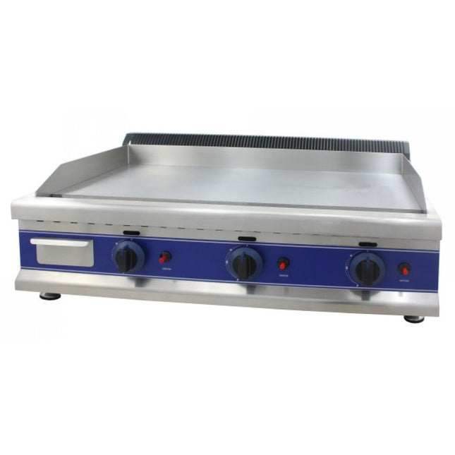 Commercial Gas Griddle Smooth 3 Zone 9k W Table Top |  Hgt900