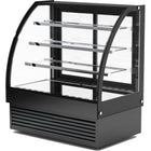 Display Merchandiser Fridge Curved Front 290 Litres 3 Shelves Black |  Hl900 S3 Black