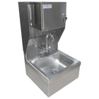 Wall Mounted Hand Sink With Faucet &Amp; Automatic Soap Dispenser &Amp; Paper Towel Dispenser Side Splash Stainless Steel | Hs17 Fsdtdusp