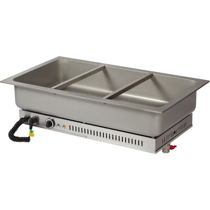 Heated Drop In Stainless Steel Bowl 3x Gn1/1 |  Hsg3