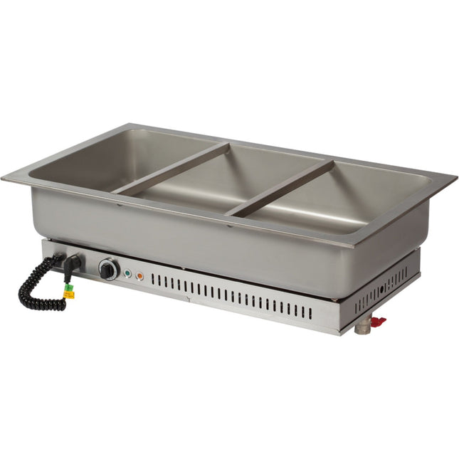Heated Drop In Stainless Steel Bowl 3x Gn1/1 |  Hsg3