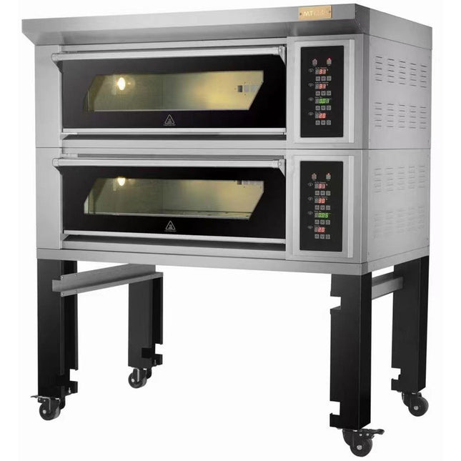 Bakery Oven Electric 2 Chambers 4 X 400x600mm Trays 400°C Digital Controls 13.2k W 380 V |  Htd40 Ki