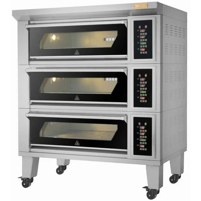 Bakery Oven Electric 3 Chambers 6 X 400x600mm Trays 400°C Mechanical Controls 19.8k W 400 V | Htd60 Ki