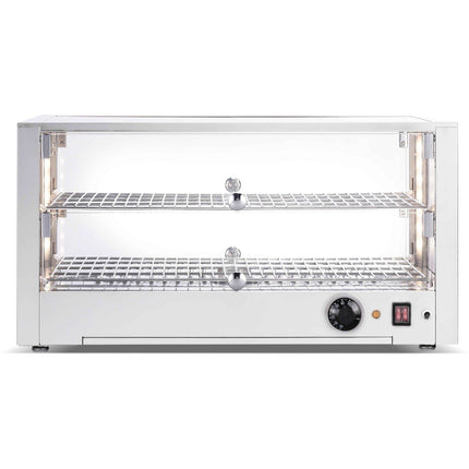 2 Tier Heated Display Case 80 Litres Countertop |  Hw80
