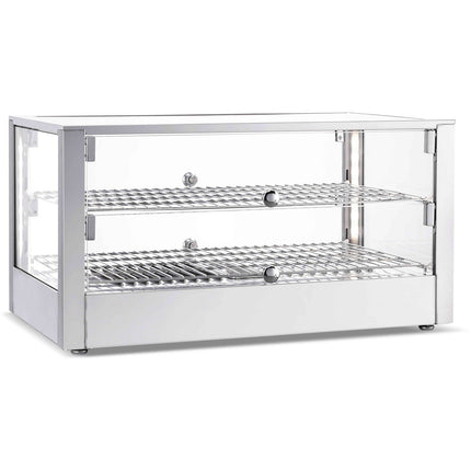 2 Tier Heated Display Case 80 Litres Countertop |  Hw80