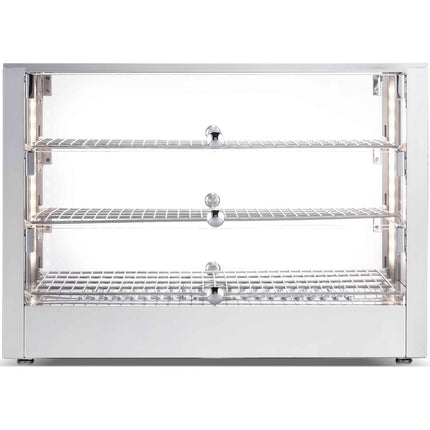3 Tier Heated Display Case 115 Litres Countertop |  Hw115