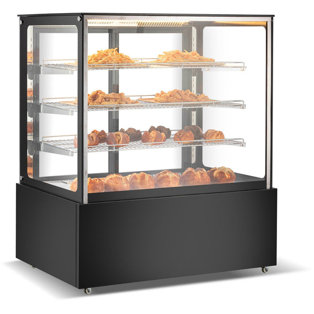 Commercial Heated Display Cabinet 605 Litres Black |  Hw371 Black