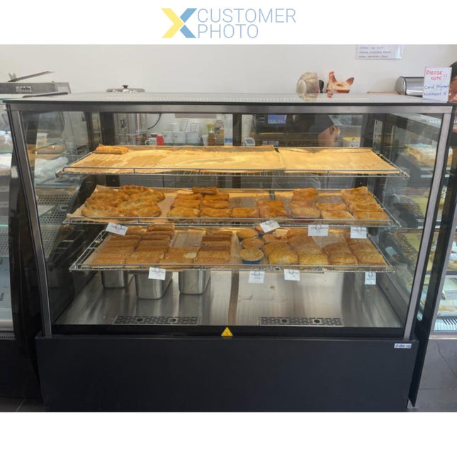 Commercial Heated Display Cabinet 765 Litres Black |  Hw471 Black