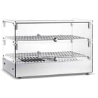 Commercial Countertop Heated Display Cabinet 50 Litres Stainless Steel |  Hw50
