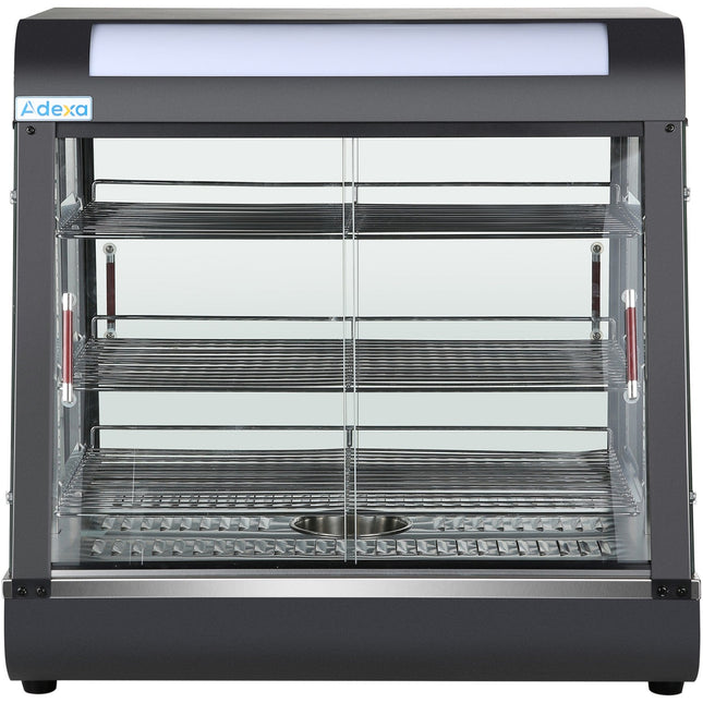 Commercial Heated Showcase Food Warmer 660mm Width Countertop |  Hw601