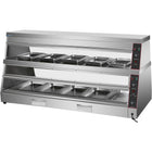 Commercial Two Tier Heated Showcase Food And Chicken Warmer 1500x760x860mm Countertop Dry Heat And Wet Heat |  Hw6 Pa
