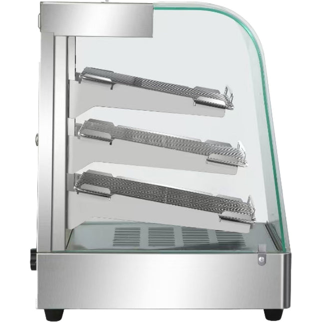 Commercial Hot Display Food Warmer Countertop 3 Shelves 900x455x580mm |  Hw863