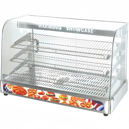 Commercial Hot Display Food Warmer Countertop 3 Shelves 900x455x580mm |  Hw863