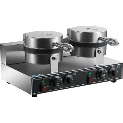 Commercial Waffle Maker Double Round |  Hwb2