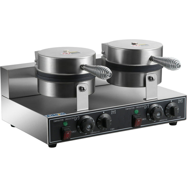 Commercial Waffle Maker Double Round |  Hwb2