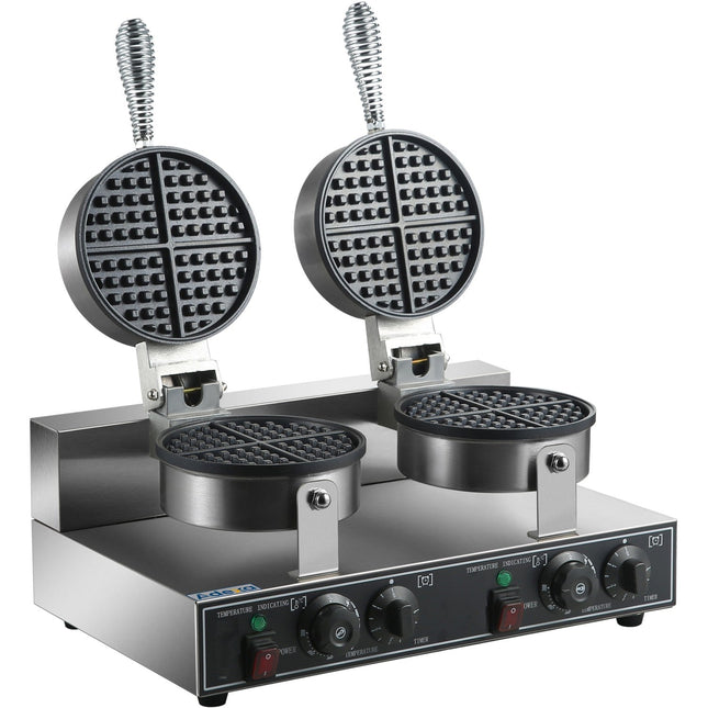 Commercial Waffle Maker Double Round |  Hwb2