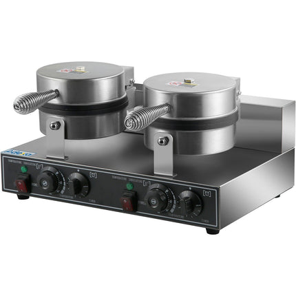 Commercial Waffle Maker Double Round |  Hwb2