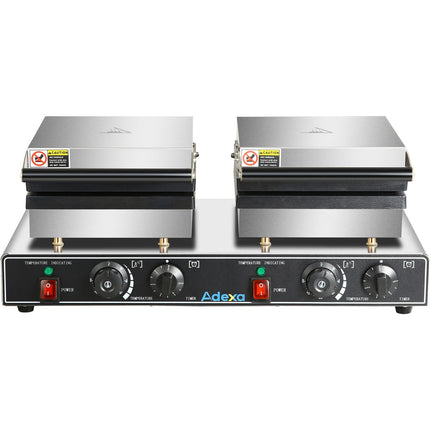 Commercial Waffle Maker Double 3.2k W |  Hwb4