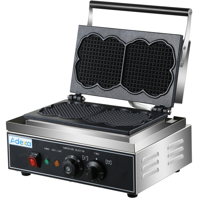 Commercial Waffle Maker 1.55k W 2 Waffles Countertop |  Hx116