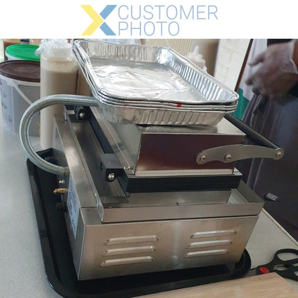 Commercial Corn Dog Waffle Maker 1.6k W 6 Waffles Countertop |  Hx119