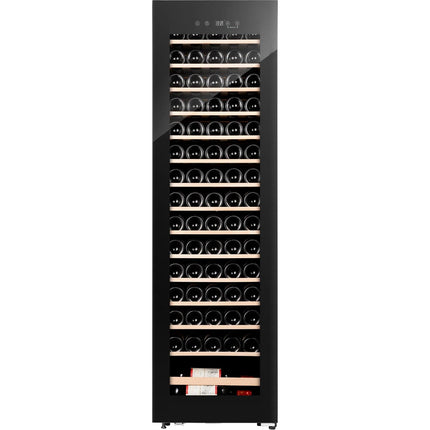 Professional Glass Front Wine Cooler 75 Bottles 190 Litres Black |  Jc190 E