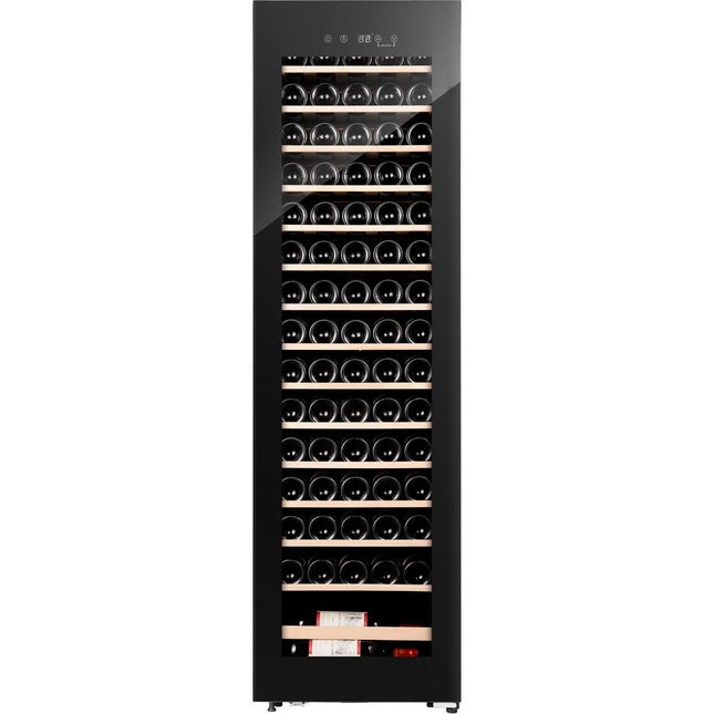 Professional Glass Front Wine Cooler 75 Bottles 190 Litres Black |  Jc190 E