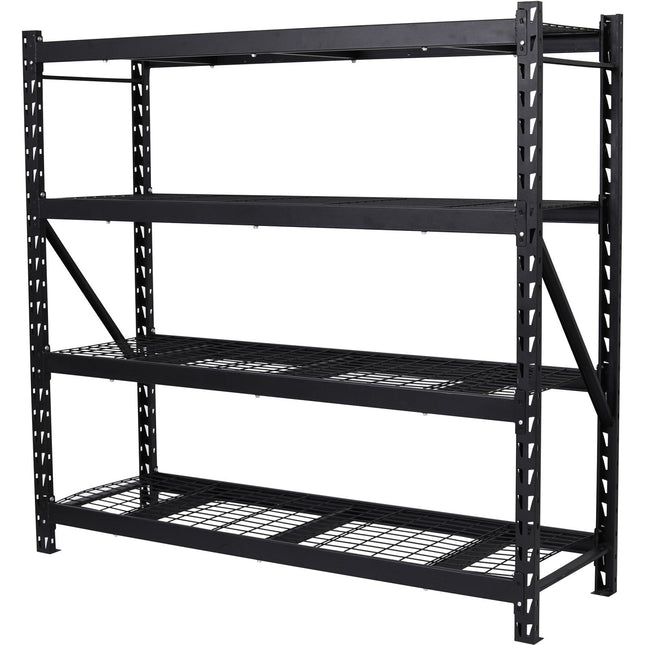 Commercial Shelving Unit 4 Tier 800kg/Shelf Width 1960mm Depth 610mm Black Wire |  Kit99