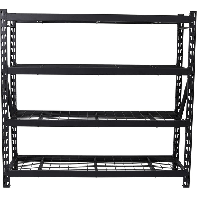 Commercial Shelving Unit 4 Tier 800kg/Shelf Width 1960mm Depth 610mm Black Wire |  Kit99