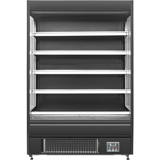 Wall Cabinet Multi Deck Refrigerator Night Curtain Black 1525x700x2000mm |  Kmdp1570 E